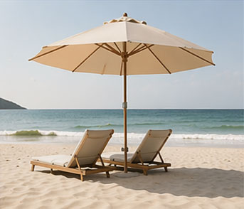 Beach Umbrella Set
